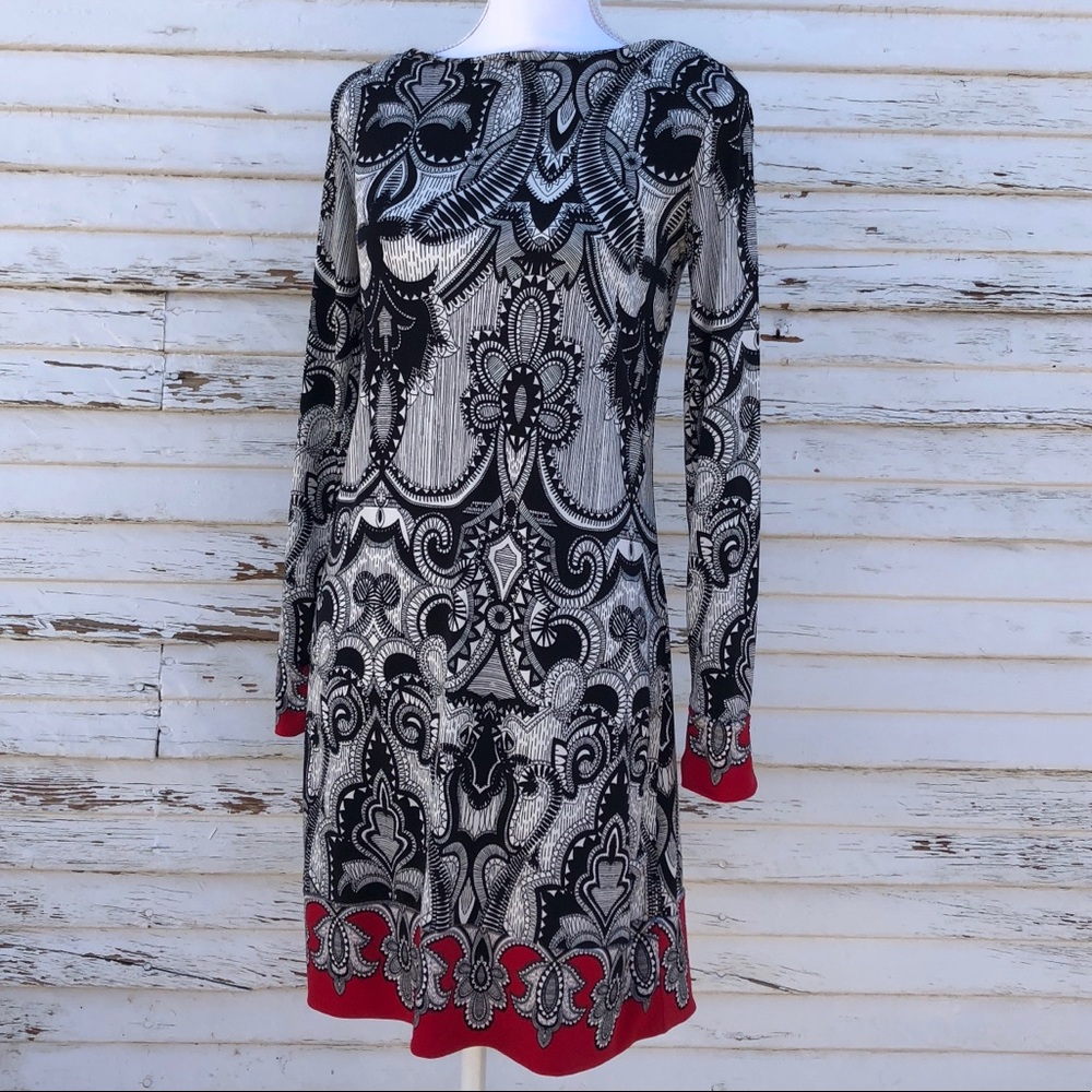 Nicole Miller graphic print dress